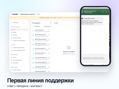 Первая линия поддержки с AI